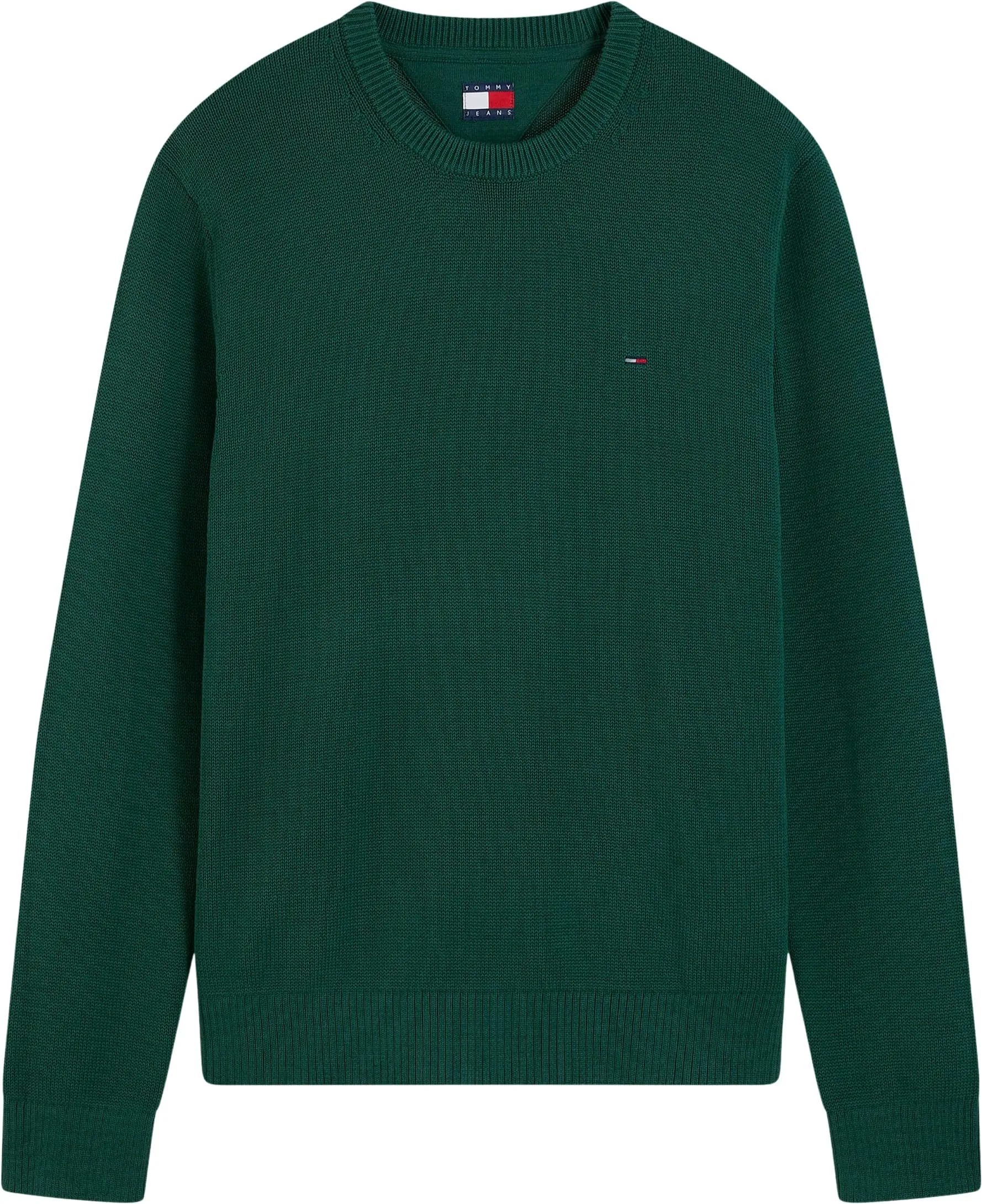 Tommy Jeans Tjm Slim Ess Sweater Ext Dm0Dm21787 Pullover Maglione, Verde (Verde Velluto), M - immagine 5
