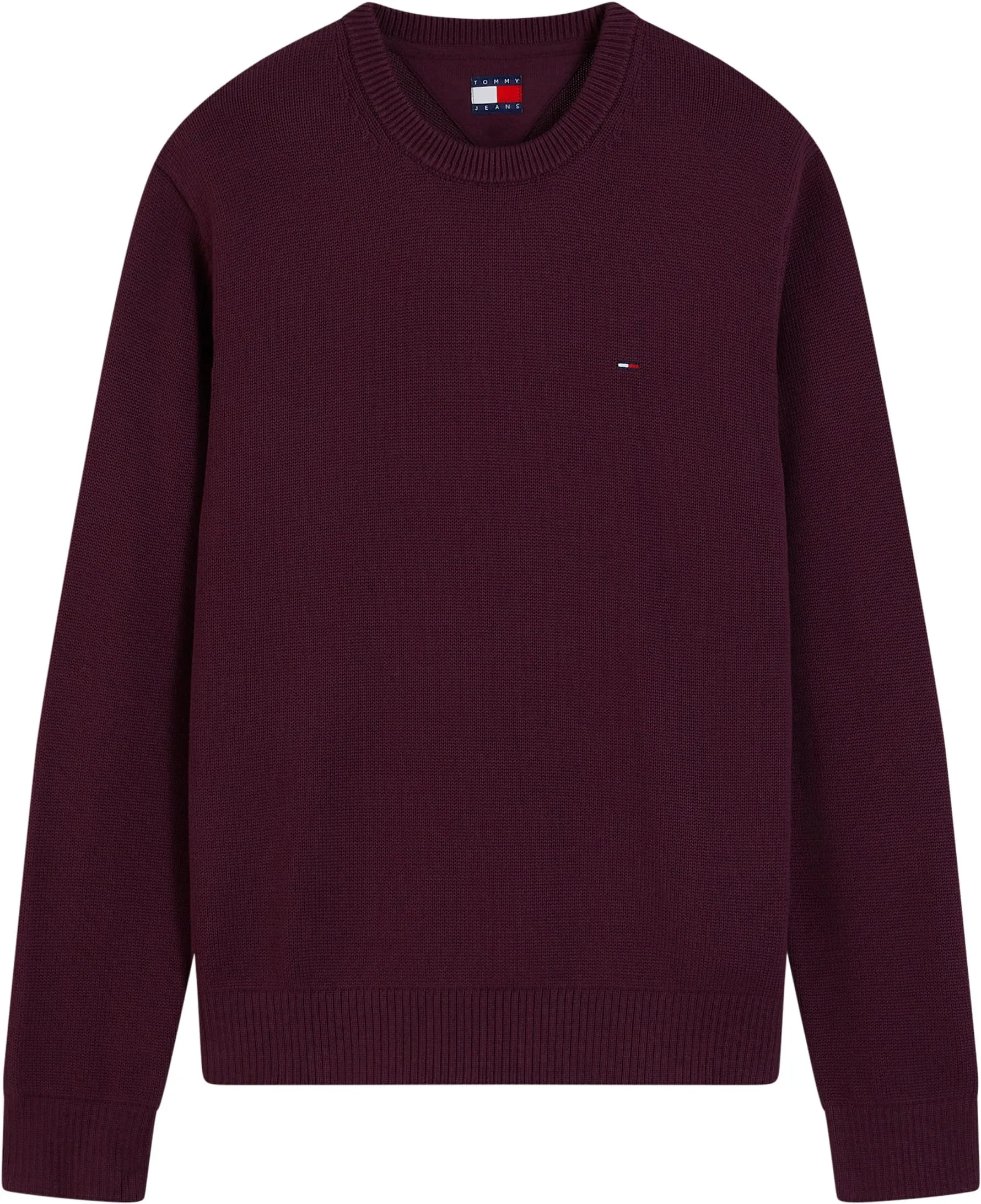 Tommy Jeans Tjm Slim Ess Sweater Ext Dm0Dm21787 Pullover Maglione, Viola (Calypso Berry), M - immagine 6