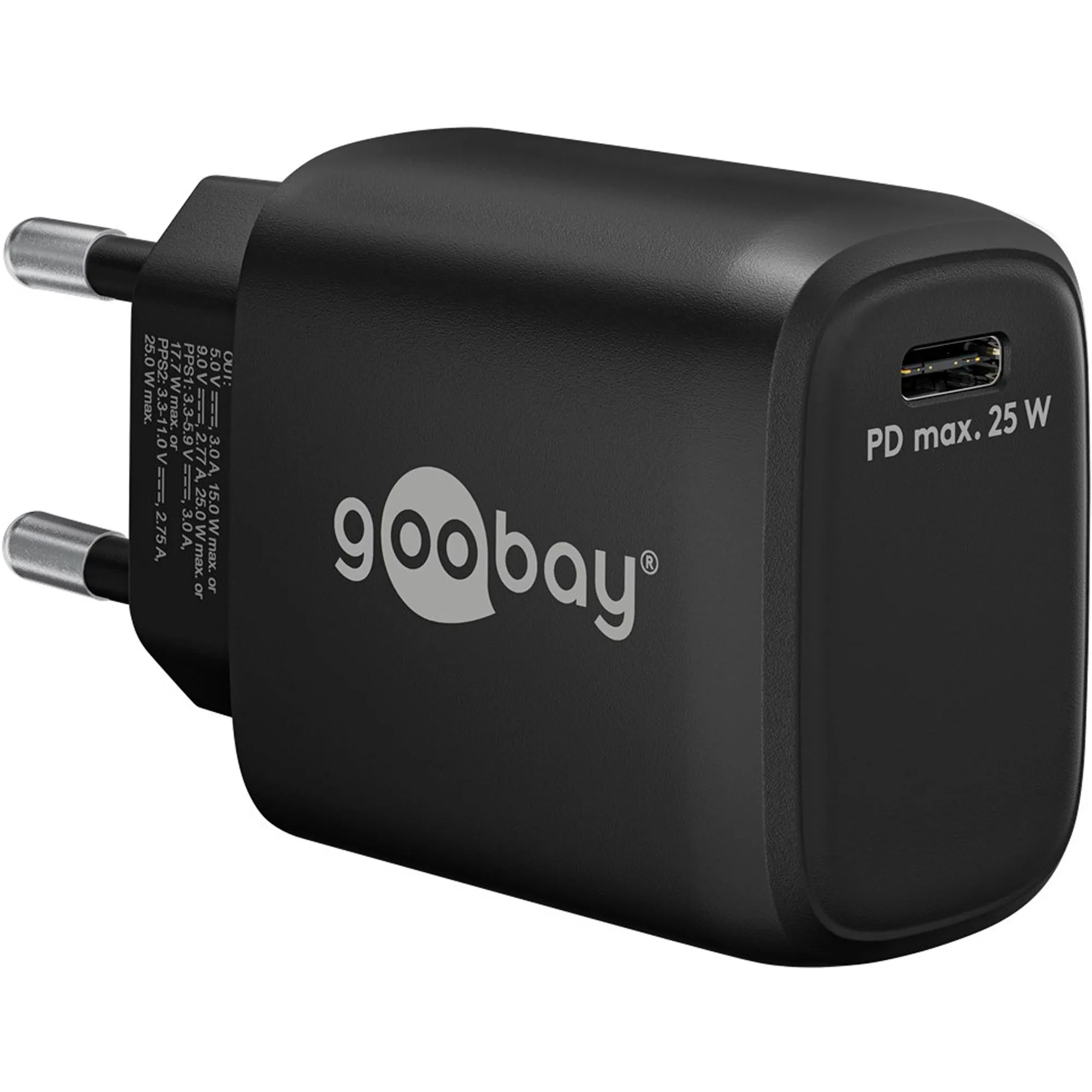 Caricatore rapido USB-C PD GaN 25 watt, Caricabatterie - immagine 1