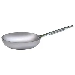 Padella Alluminio (40cm) alta svasata PROFESSIONALE SERIE 7000 Silver naturale 7002 40 - immagine 1