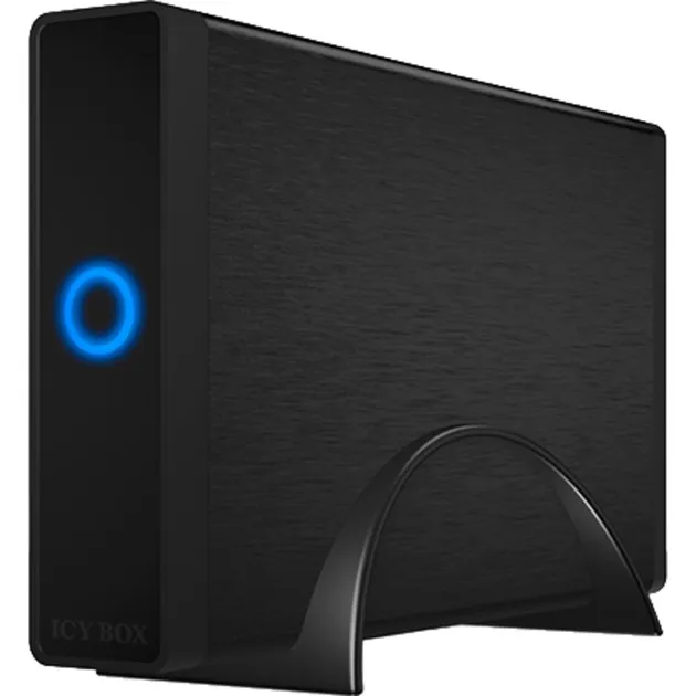 IB-377-C31 Box esterno HDD/SSD Nero 3.5", Disk enclosure - immagine 1