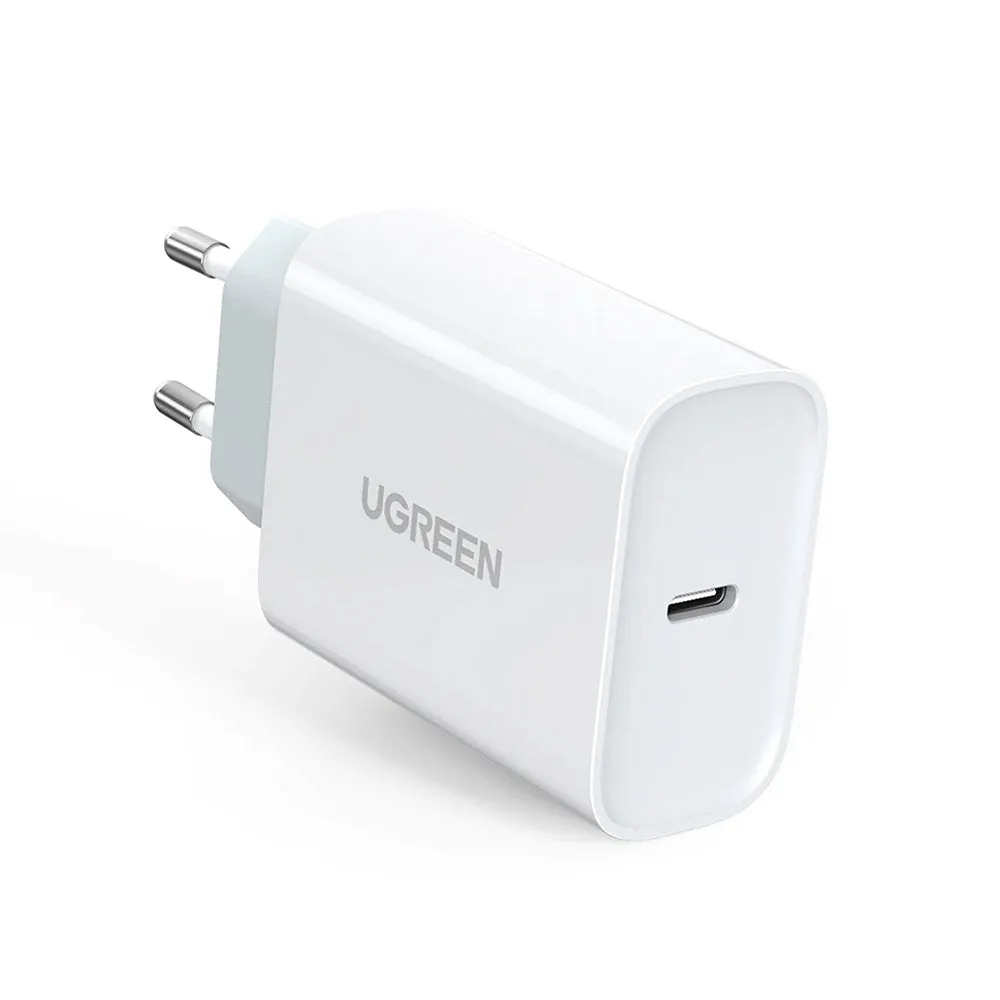 Caricatore di rete UGREEN CD127, 30W, 3A, 1 x USB-C, Bianco - immagine 1