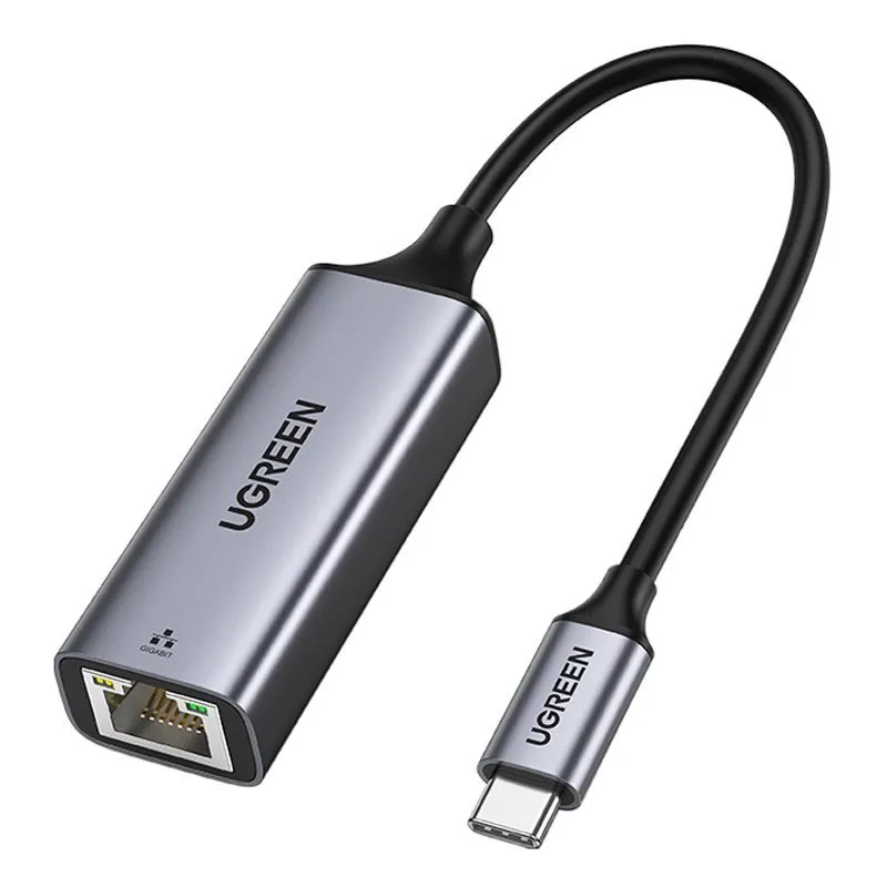 Scheda di rete UGREEN CM199, RJ45, USB-C, Grigio - immagine 1