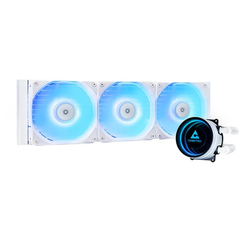 CLC-360-RGB-W sistema di raffreddamento per computer Case per computer Raffreddatore di liquidi tutto in uno 12 cm Bianco, Raffreddamento ad acqua - immagine 1