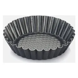Set stampi crostata 6 pz alluminio antiaderente (12x2,5cm) Grigio 40038 - immagine 1