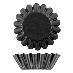 Set stampi budino 6 pz alluminio antiaderente (6x2cm) Ricce Grigio 40042 - immagine 1