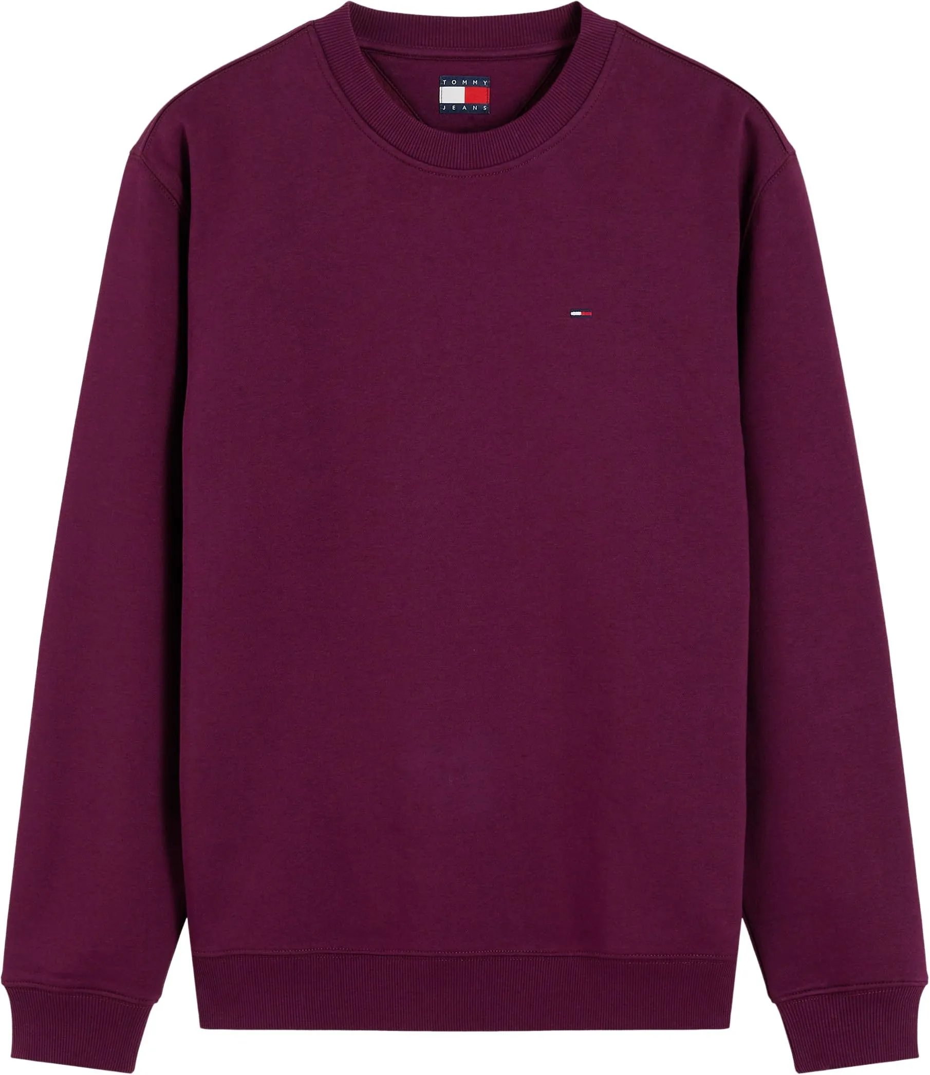 Tommy Jeans Felpa da Uomo Tjm Reg S Flag Crew Dm0Dm20741, Viola, S - immagine 5