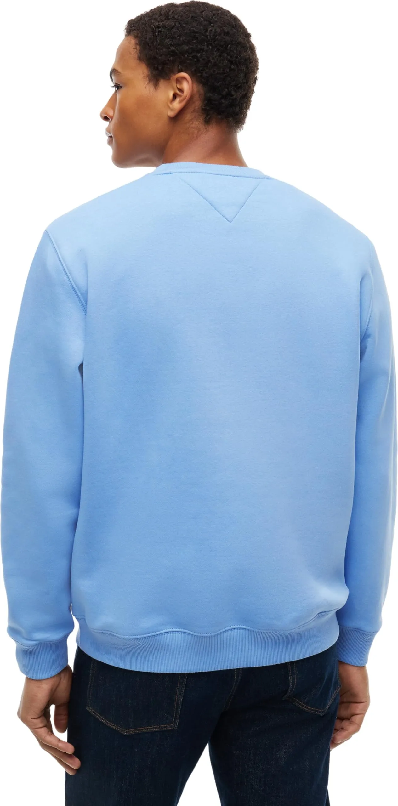 Tommy Jeans Felpa da Uomo Tjm Reg S Flag Crew Dm0Dm20741, Blu (Westside Blue), S - immagine 2
