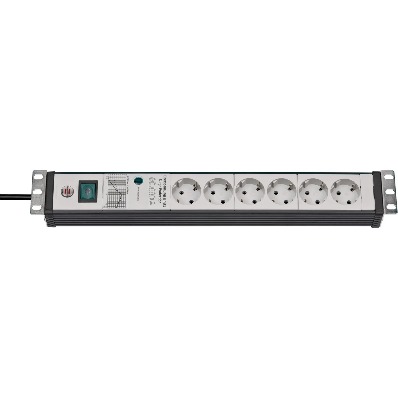 Multipresa Premium-Line 6 vie, formato 19", Ciabatta - immagine 1