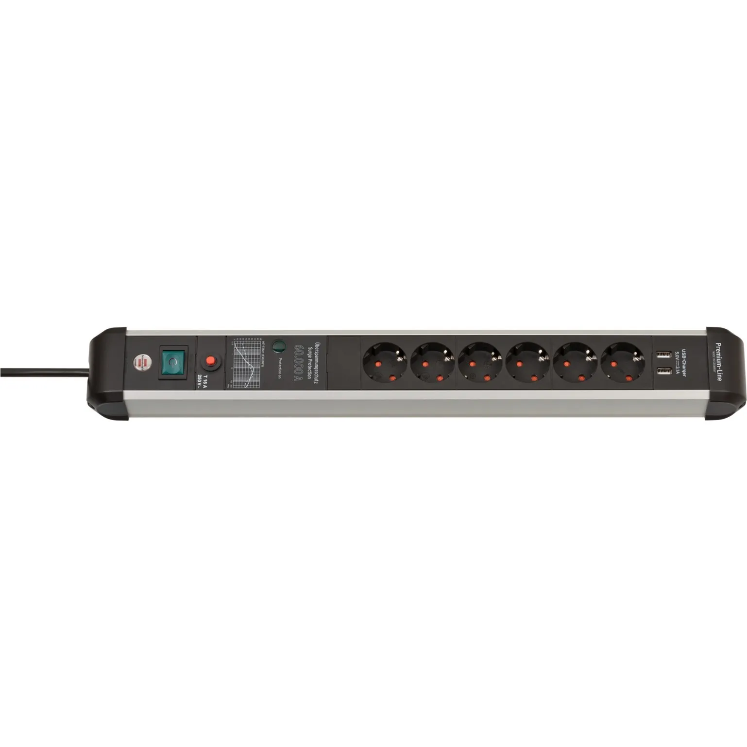 Multipresa Premium-Protect-Line 6 vie, Ciabatta - immagine 1