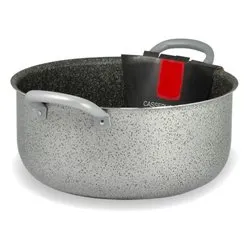 Casseruola Alluminio antiaderente (36cm) JANET 2.0 Grigio pietra JANE2CASMTXXXX34 - immagine 1