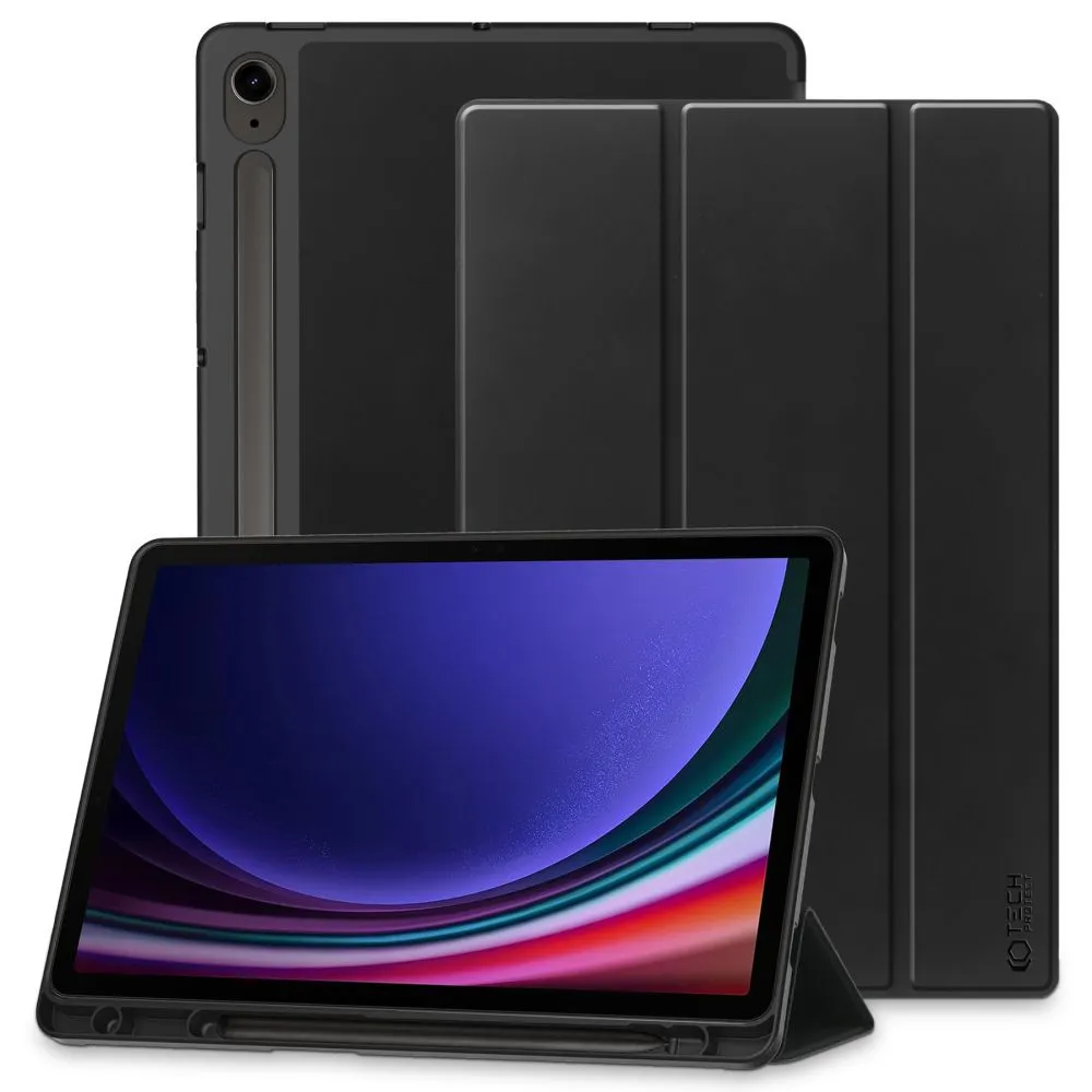 Custodia per Samsung Galaxy Tab S10 Lite / S9 / S9 FE / Tab S10 FE, Tech-Protect, SC PEN, Nera - immagine 1