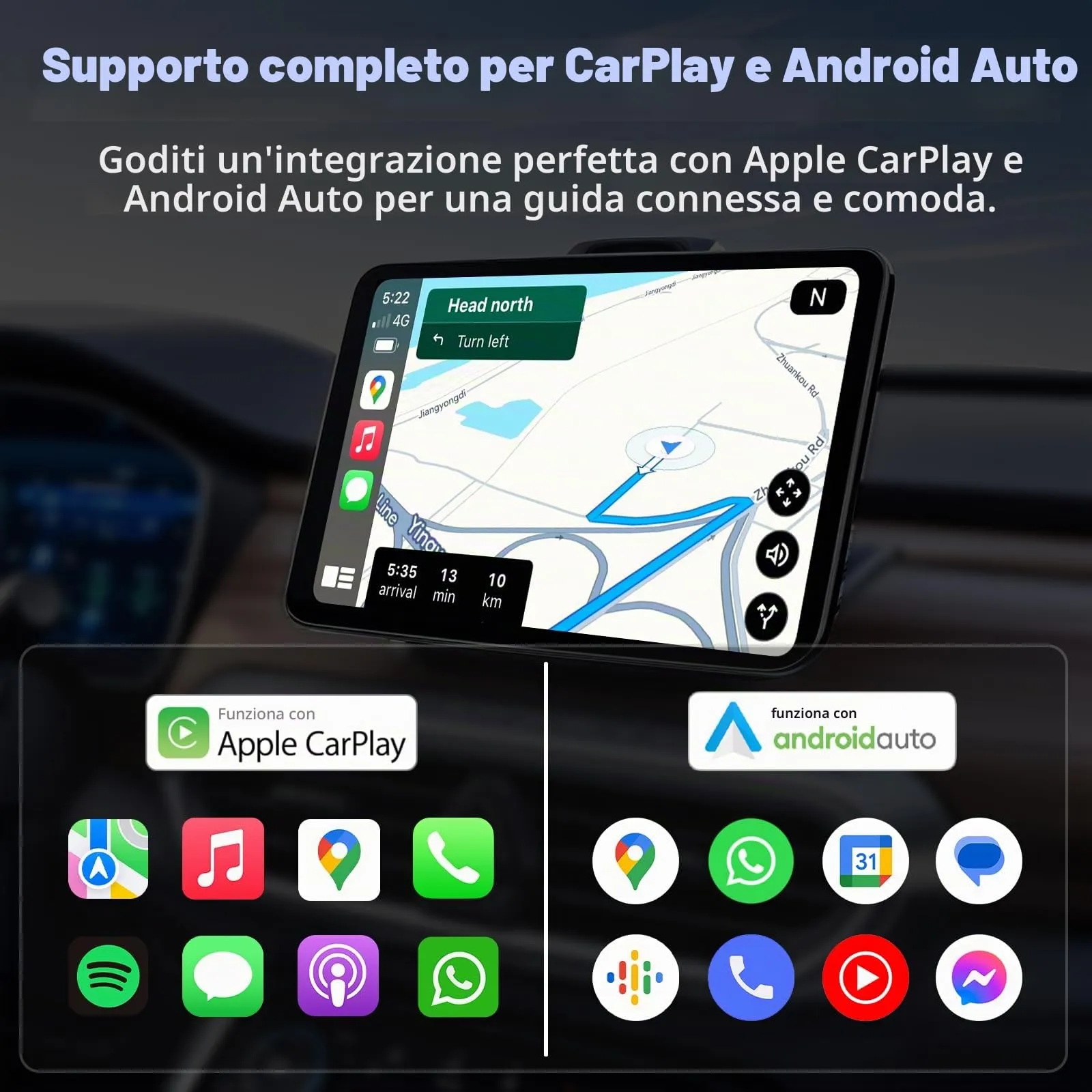 sunweyer Adattatore Wireless CarPlay & Android Auto Mini S30 - immagine 2
