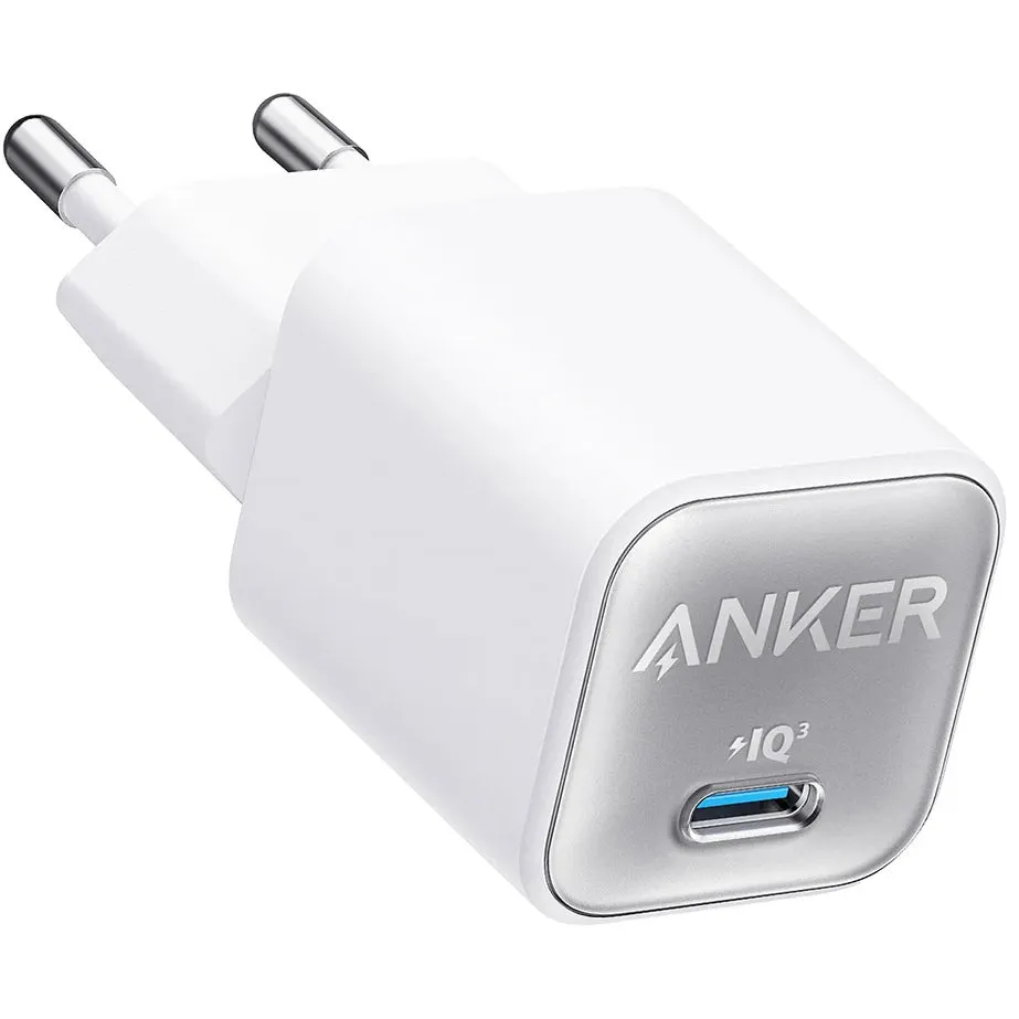 Caricabatterie di rete Anker 511 Nano 3, 30W, 3A, 1 x USB-C, bianco A2147G21 - immagine 1