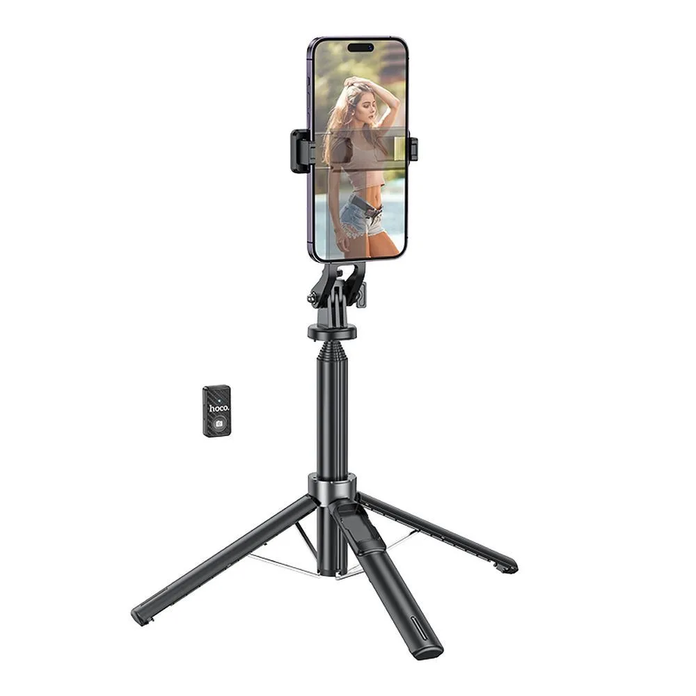Bastone selfie Bluetooth HOCO K21, universale, nero - immagine 1