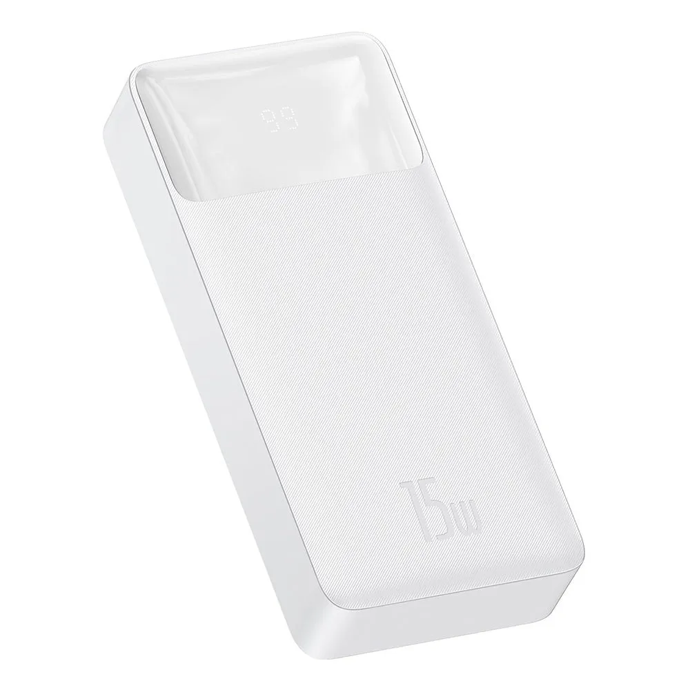 Batteria esterna Baseus Bipow, 20000mAh, 15W, 1 x USB-C - 2 x USB-A, bianco PPBD050102 - immagine 1