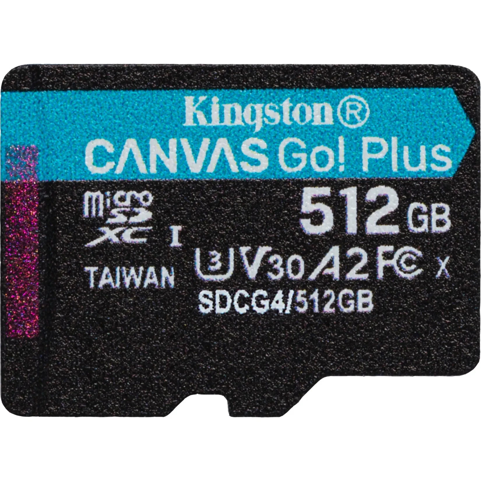 512 GB microSDXC Canvas Go Plus Gen4 200R A2 U3 Confezione singola senza ADP, Scheda di memoria - immagine 1