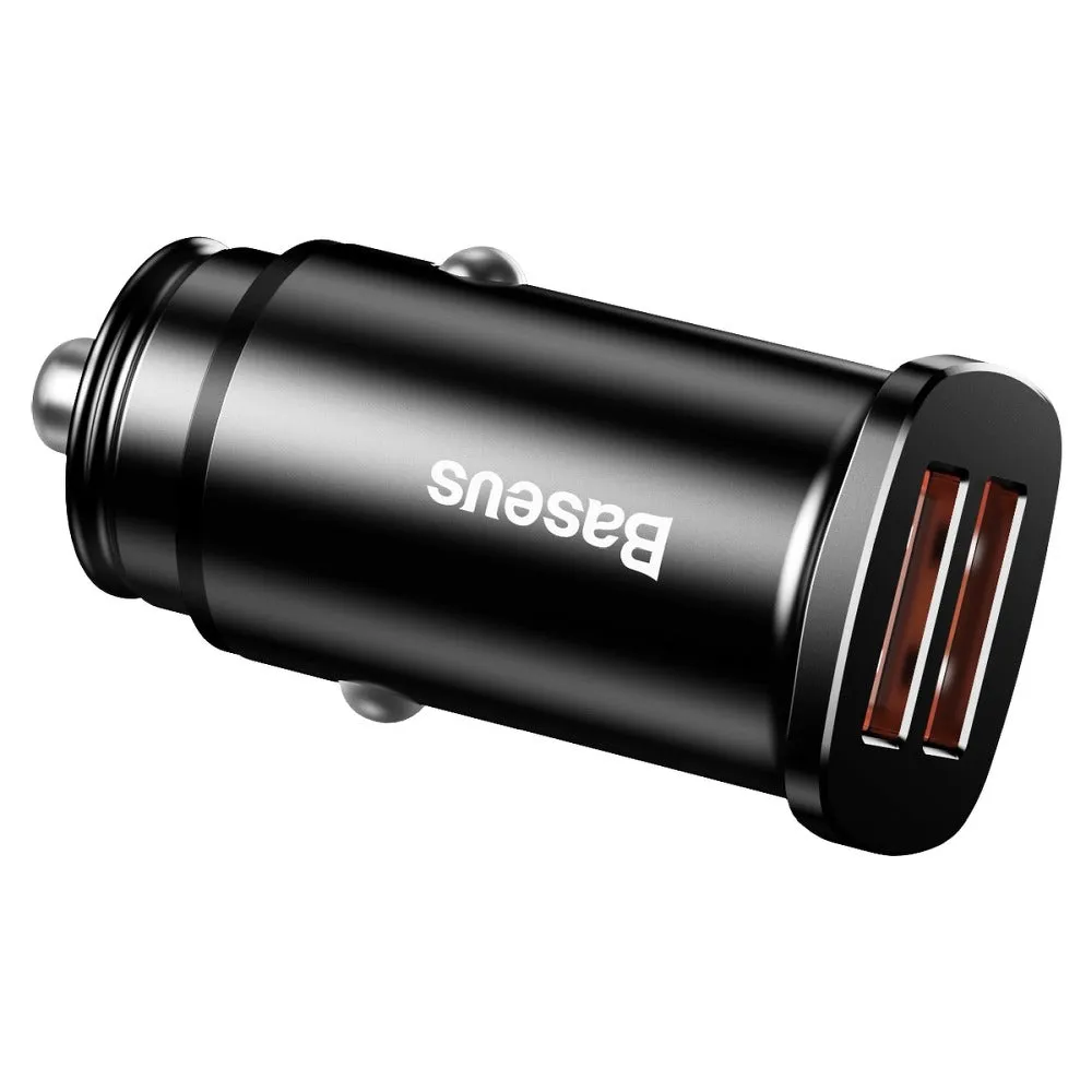 Caricatore Auto Baseus BS-C15Q, 30W, 5A, 2 x USB-A, Nero CCALL-DS01 - immagine 1
