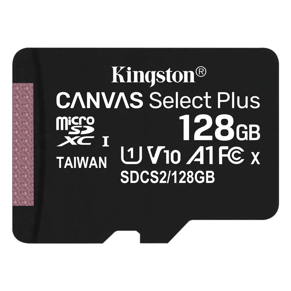 Scheda di memoria microSDXC Kingston Canvas Select Plus Android A1, 128Gb, Classe 10 / UHS-1 U1 SDCS2/128GBSP - immagine 1