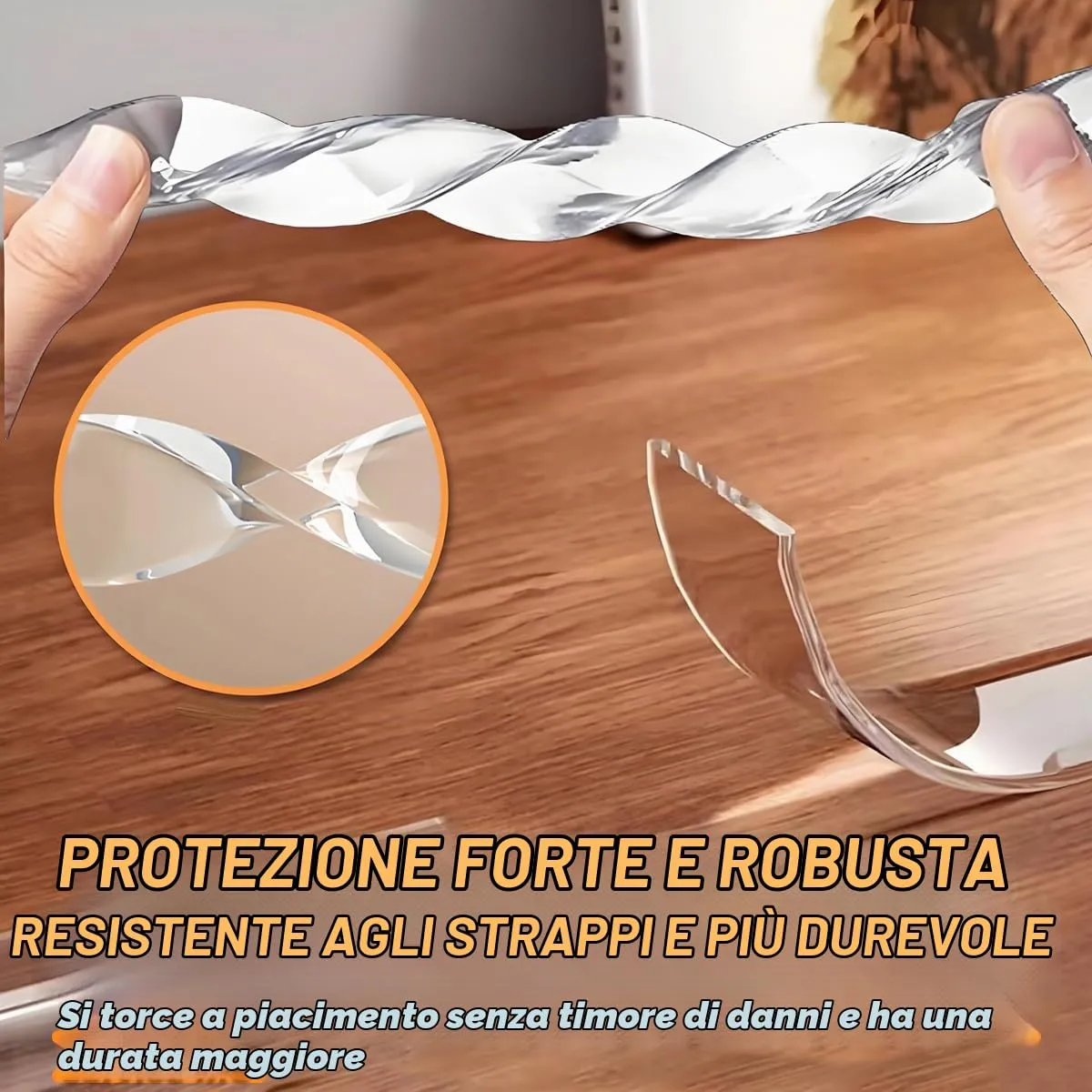 3M Striscia Protettiva Trasparente per Bordi,Nastro Protettivo Autoadesivo,Autoadesiva, Sicura per i Bambini,per Armadietti, Porte, Scrivanie, Tavoli in Vetro, Mobili, Letto, Piano di Lavoro - immagine 5