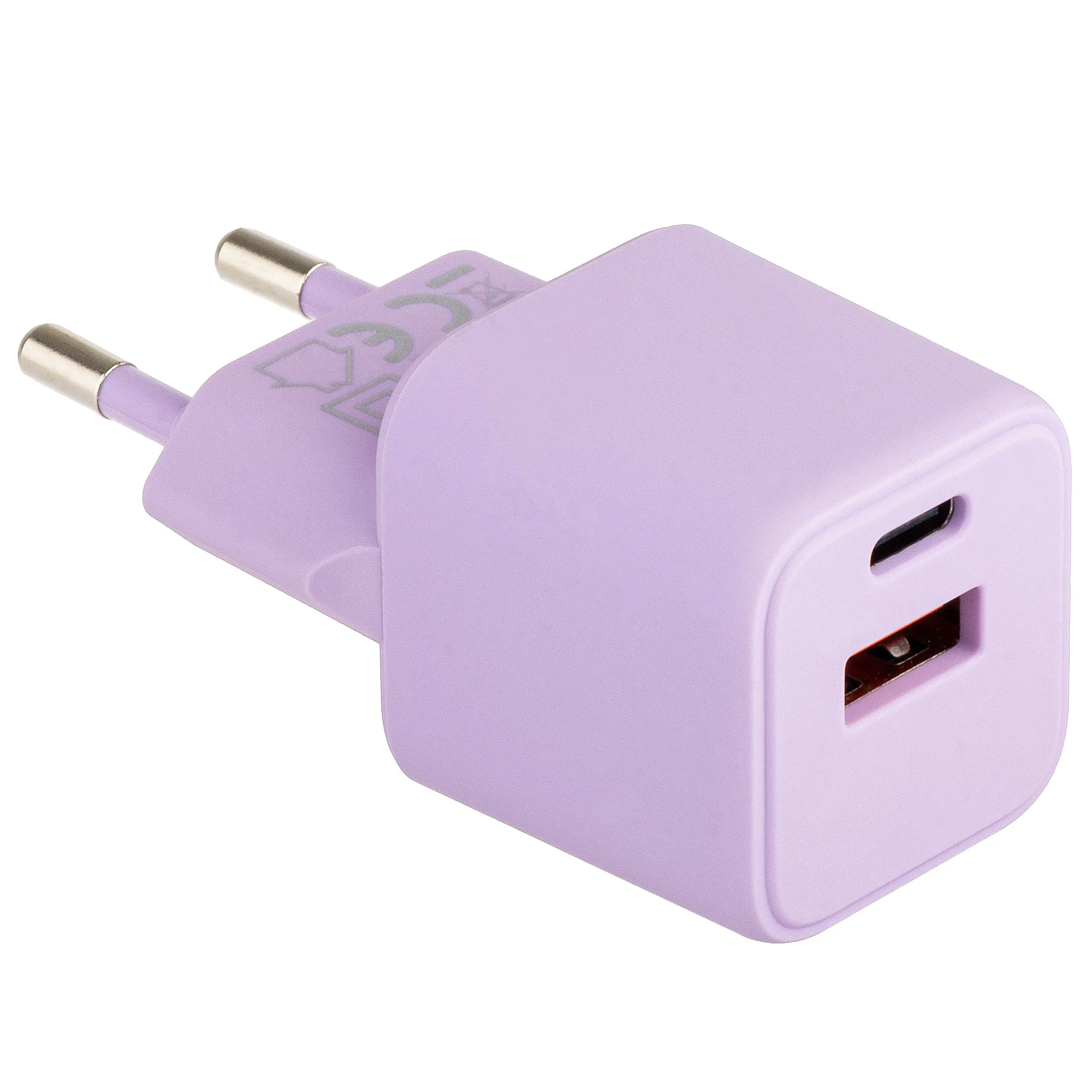 Caricabatterie di rete Colourum CLS30-AC-09, 30W, 3A, 1 x USB-A - 1 x USB-C, viola - immagine 1