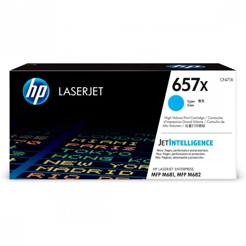 HP Cartuccia toner ciano originale ad alta capacità LaserJet 657X - immagine 1