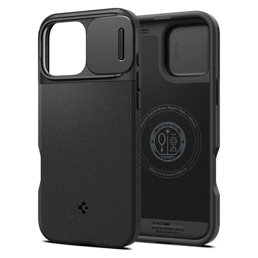 Custodia MagSafe per Apple iPhone 16 Pro Max, Spigen, OPTIK ARMOR, nero ACS08015 - immagine 1