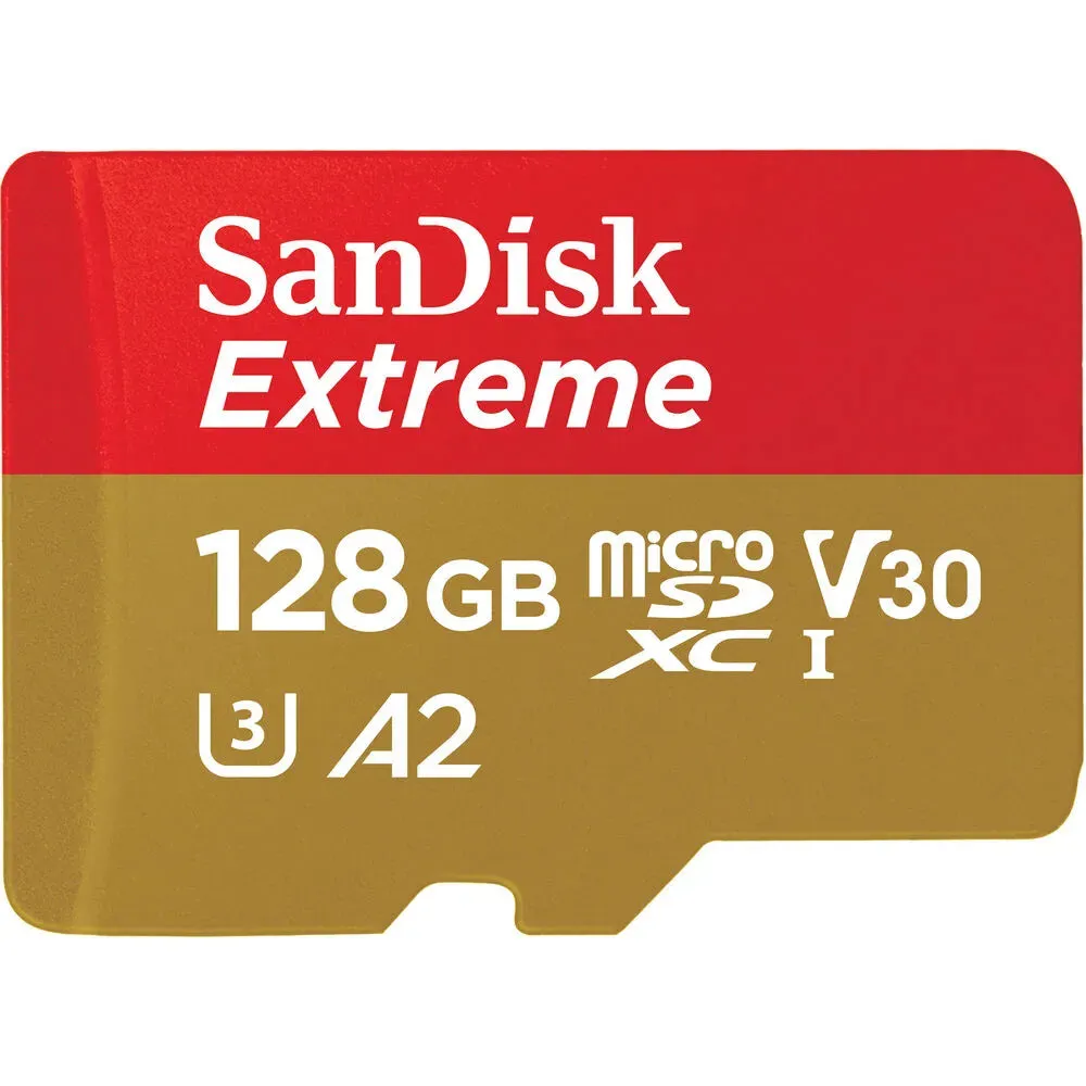 Scheda di memoria SanDisk Extreme microSDXC, 128 Gb, Classe 10 / UHS-1 U3 SDSQXAA-128G-GN6MN - immagine 1