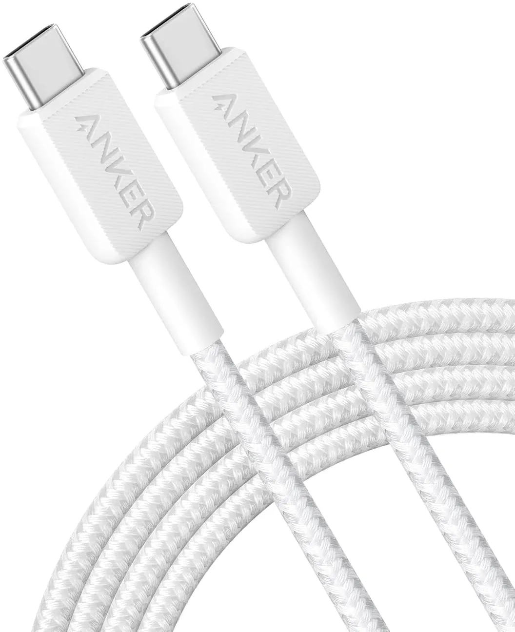 Cavo Dati e Ricarica USB-C - USB-C Anker 322, 60W, 0.9m, Bianco A81F5G21 - immagine 1