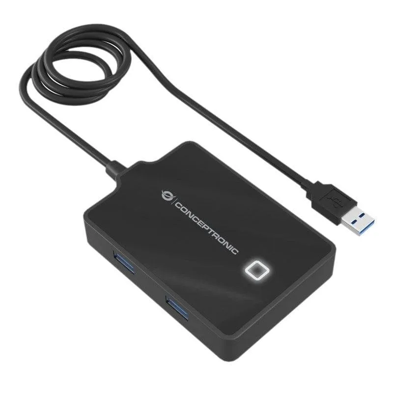 Conceptronic HUBBIES11B HUB 4 Porte USB 3.0 - immagine 1