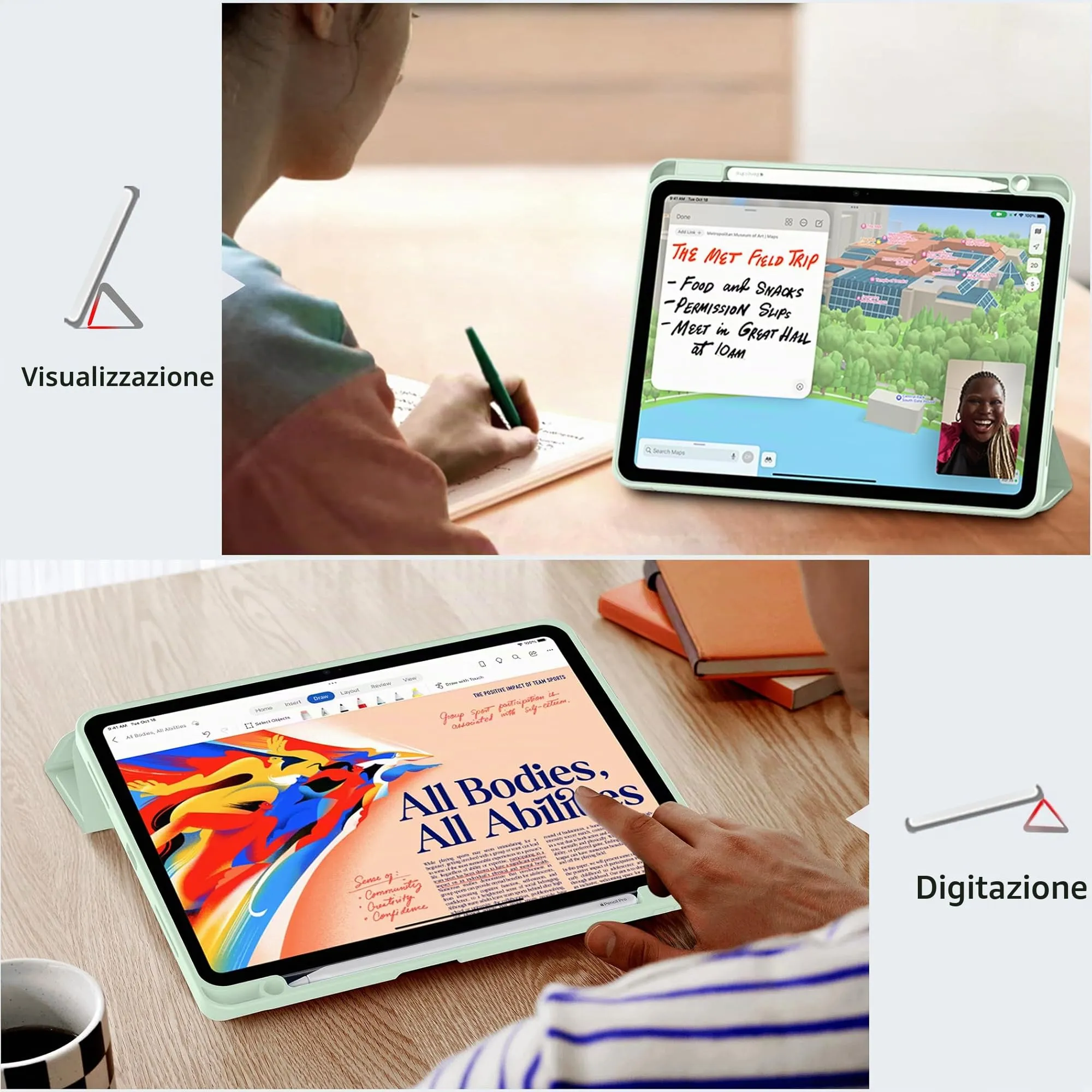 EasyAcc Cover Compatibile con iPad Air 11 Pollici M4/M3/M2 2026/2025/2024 - immagine 3