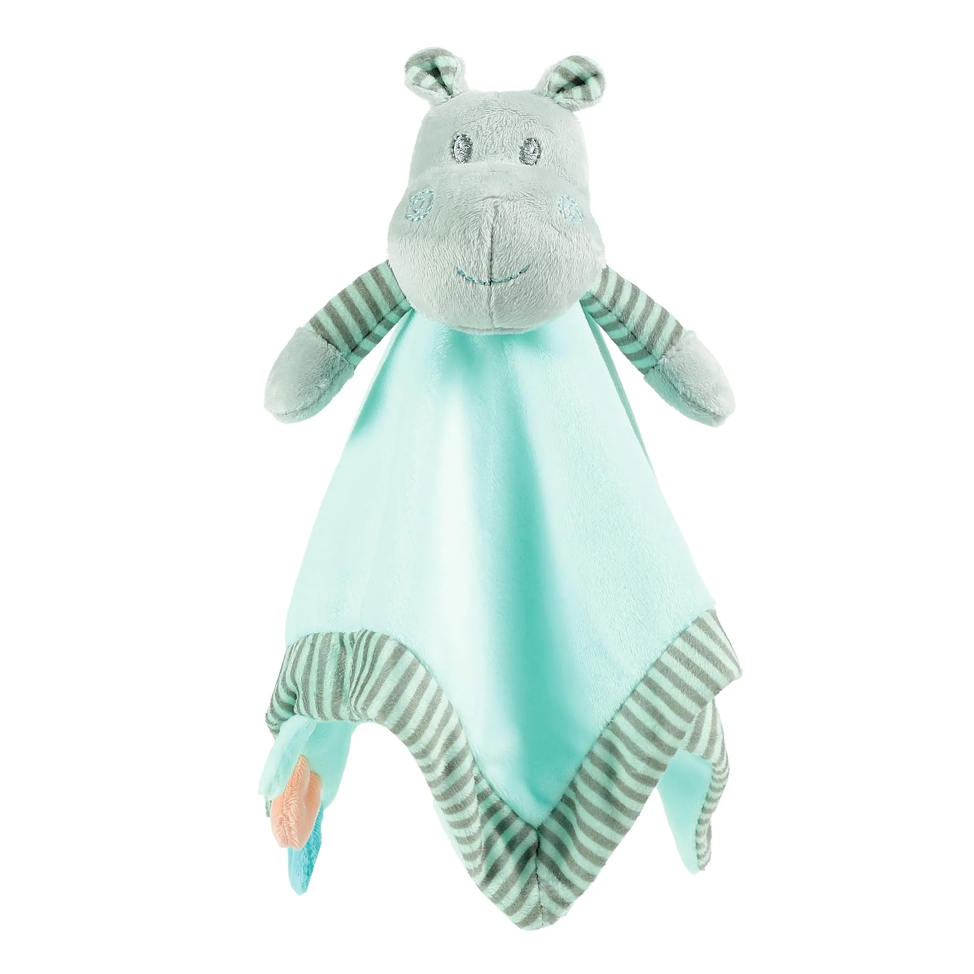 CREVENT Morbida coperta in pile per neonati, morbido peluche animale per bambine e bambini, coperta soffice, idea regalo di compleanno - Ippopotam - immagine 1