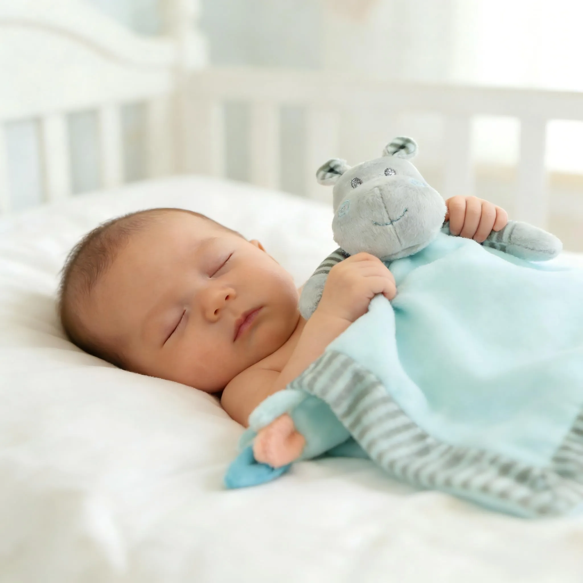CREVENT Morbida coperta in pile per neonati, morbido peluche animale per bambine e bambini, coperta soffice, idea regalo di compleanno - Ippopotam - immagine 6