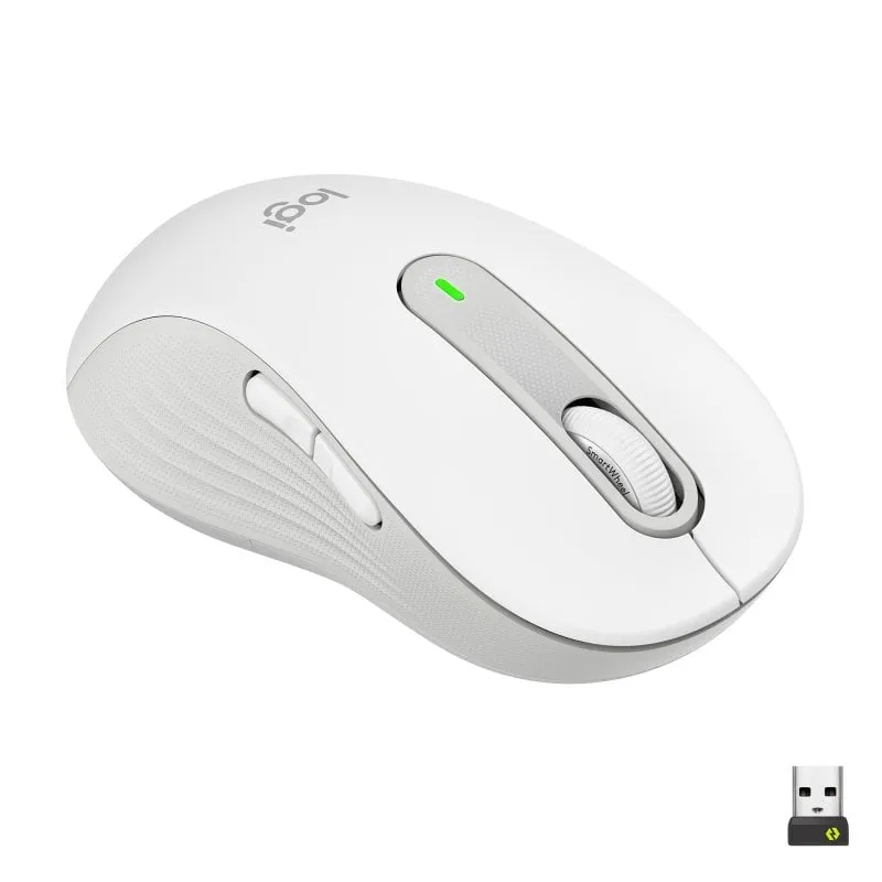 Logitech Signature M650 mouse Mancino RF senza fili + Bluetooth Ottico 2000 DPI Bianco - immagine 1