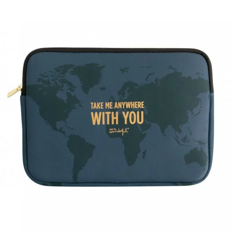 Custodia per mappa del mondo Mr Wonderful per laptop da 11". - immagine 1