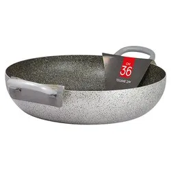 Tegame Alluminio antiaderente (36,5cm) JANET 2.0 Grigio pietra JANE2TGAMTXXXX36 - immagine 1