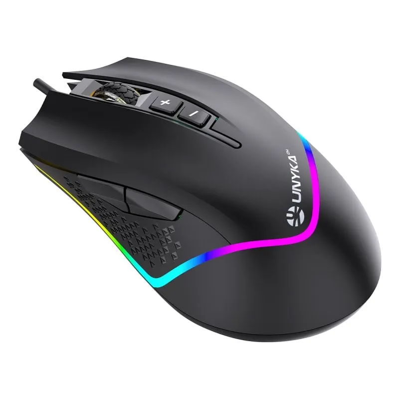 Mouse da gioco ottico UNYKach NOVA M244 RGB 6400 DPI - immagine 1