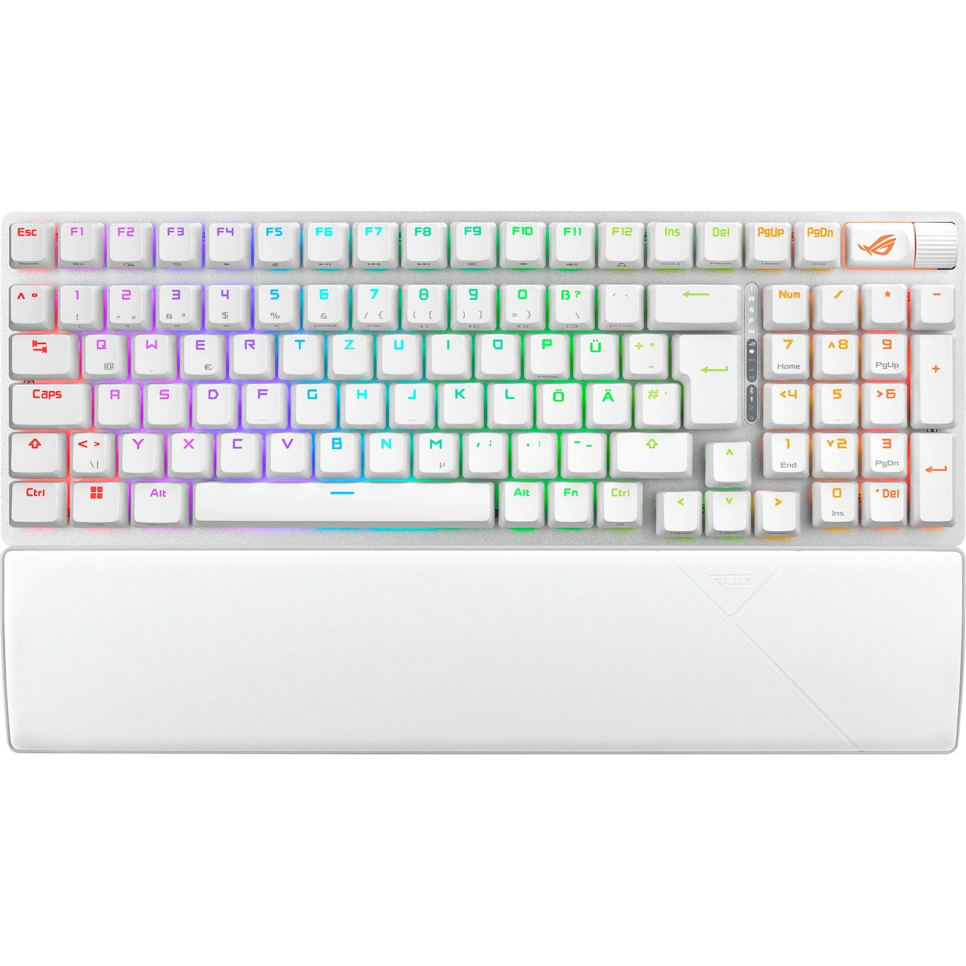 ROG Strix Scope II 96 Wireless tastiera Gaming USB + RF Wireless + Bluetooth QWERTZ Tedesco Bianco, Tastiera da gioco - immagine 1