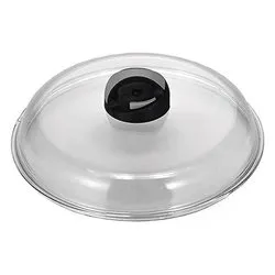 Coperchio pentola Vetro temperato bombato con valvola vapore (18cm) Trasparente 1001453 - immagine 1