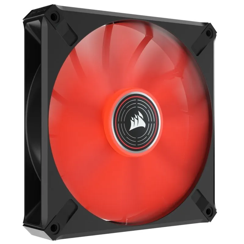 Ventola PWM a levitazione magnetica Premium Corsair ML140 LED ELITE da 140 mm rossa - immagine 1