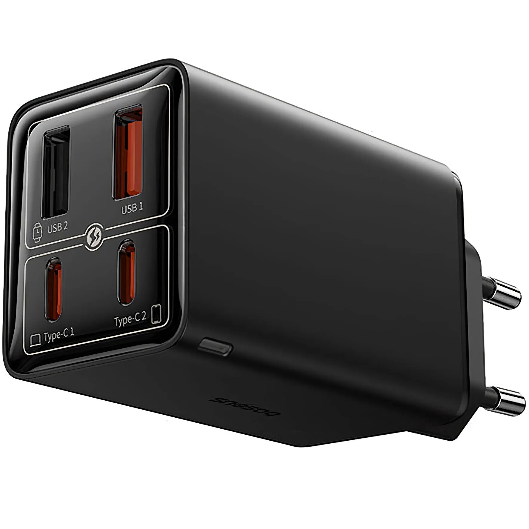 Caricabatterie Rete Con Cavo USB-C Baseus GaN6 Pro, 100W, 3.25A, 2 x USB-A - 2 x USB-C, Nero P10162705112-00 - immagine 1
