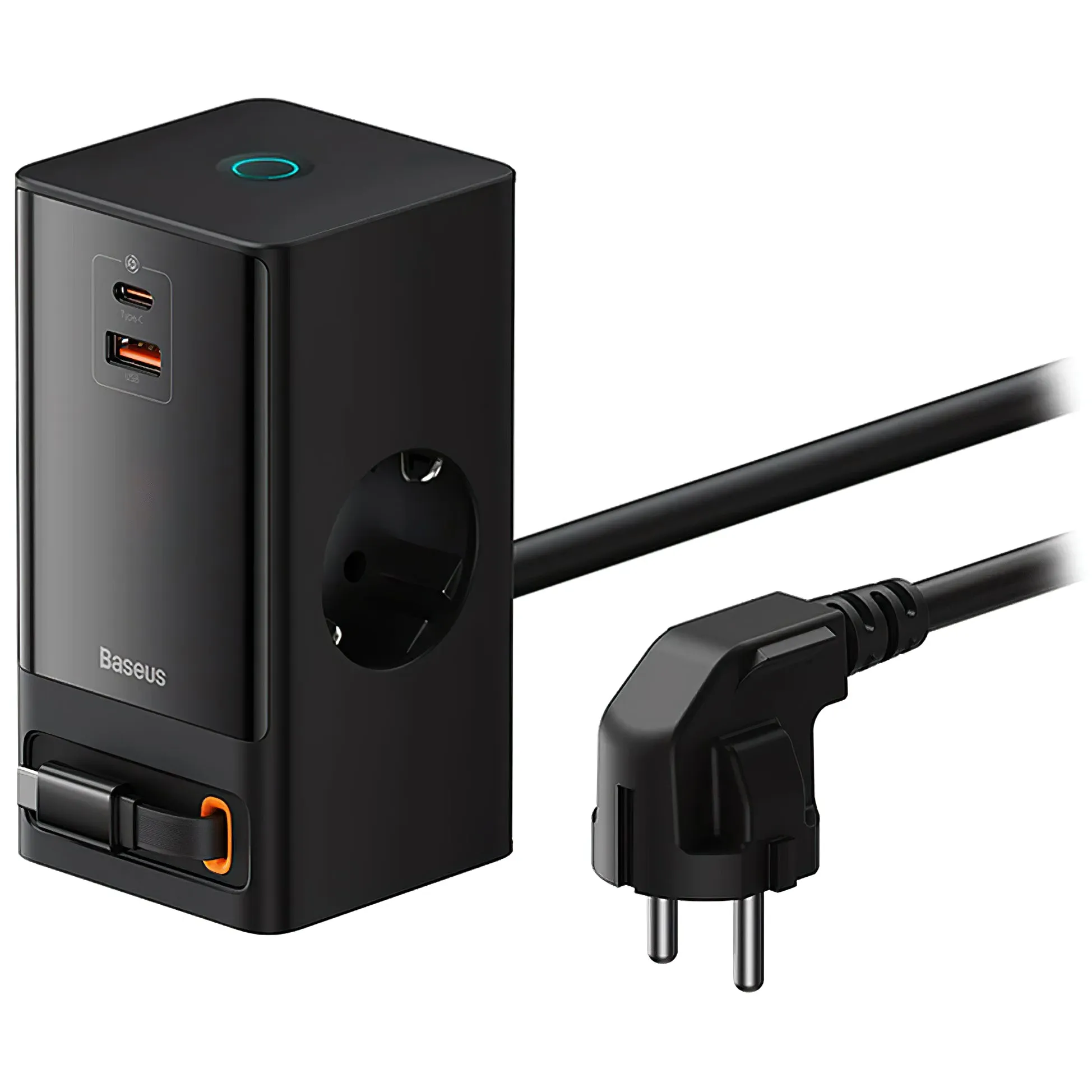 Prolunga Baseus GaN3 Pro, 2 x Schuko - 1 x USB-A - 2 x USB-C, Nero PSLR000301 - immagine 1