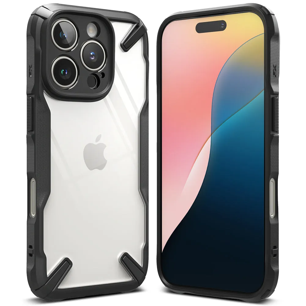 Custodia per Apple iPhone 16 Pro Max, Ringke, Fusion X, nero - immagine 1