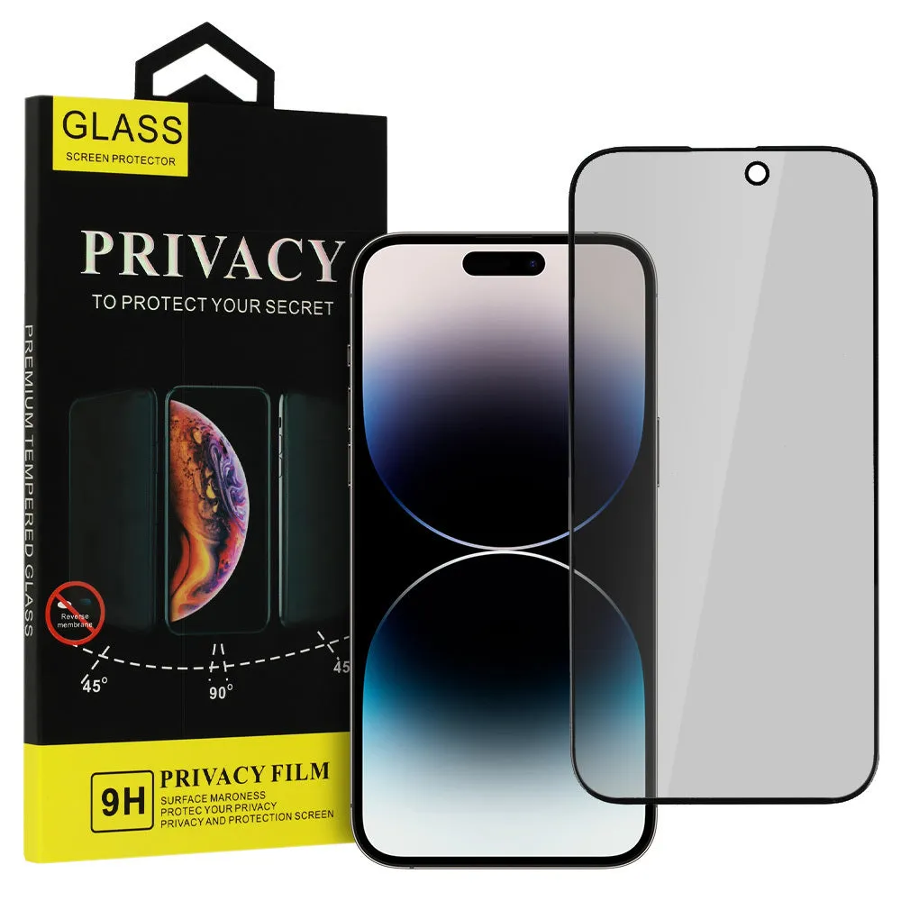 Proteggi schermo OEM Privacy per Apple iPhone 16, colla completa, vetro protetto, colla completa - immagine 1