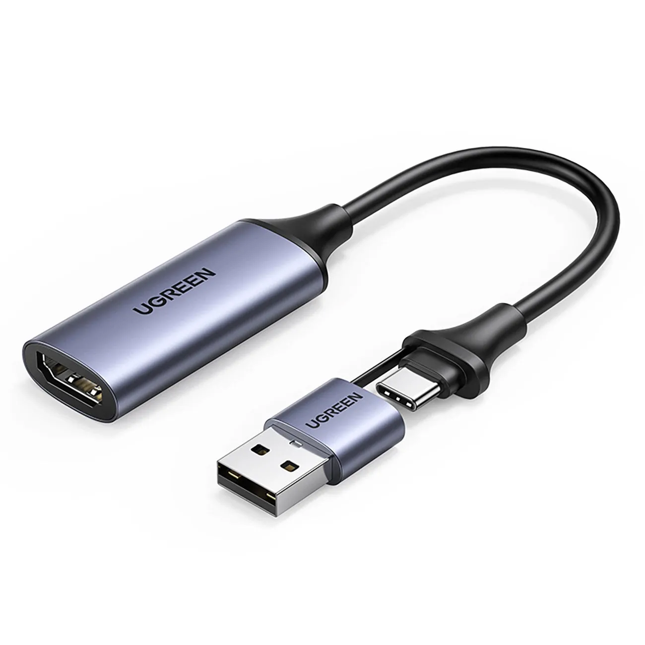 Adattatore audio e video USB-A / USB-C - HDMI UGREEN CM489, grigio - immagine 1