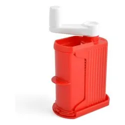 Grattugia con manovella da tavola Plastica (10x5,5x14cm) Rosso 40 - immagine 1