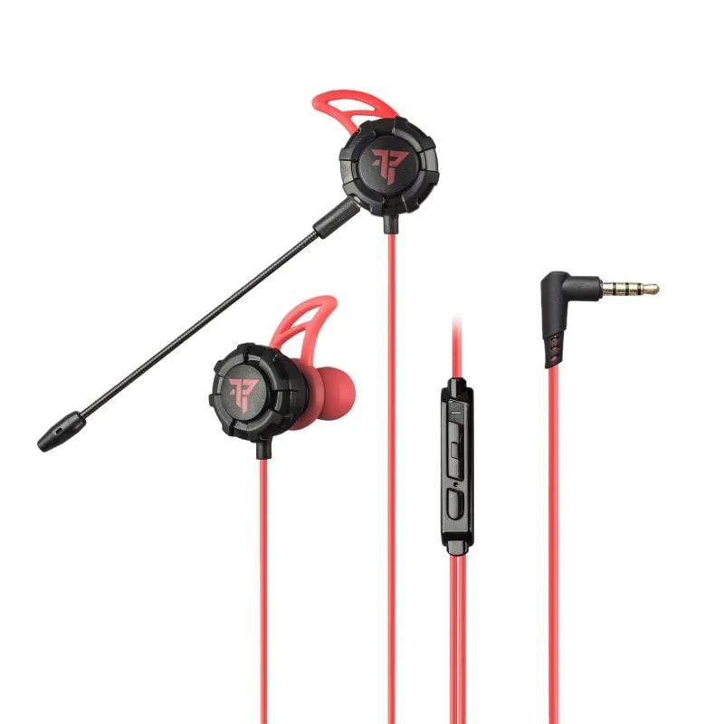 Cuffie da gioco Tempest Battle Earphones Rosso/Nero - immagine 1