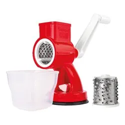 Grattugia Universal 2 Rulli Plastica (22cm) Rosso 37 - immagine 1