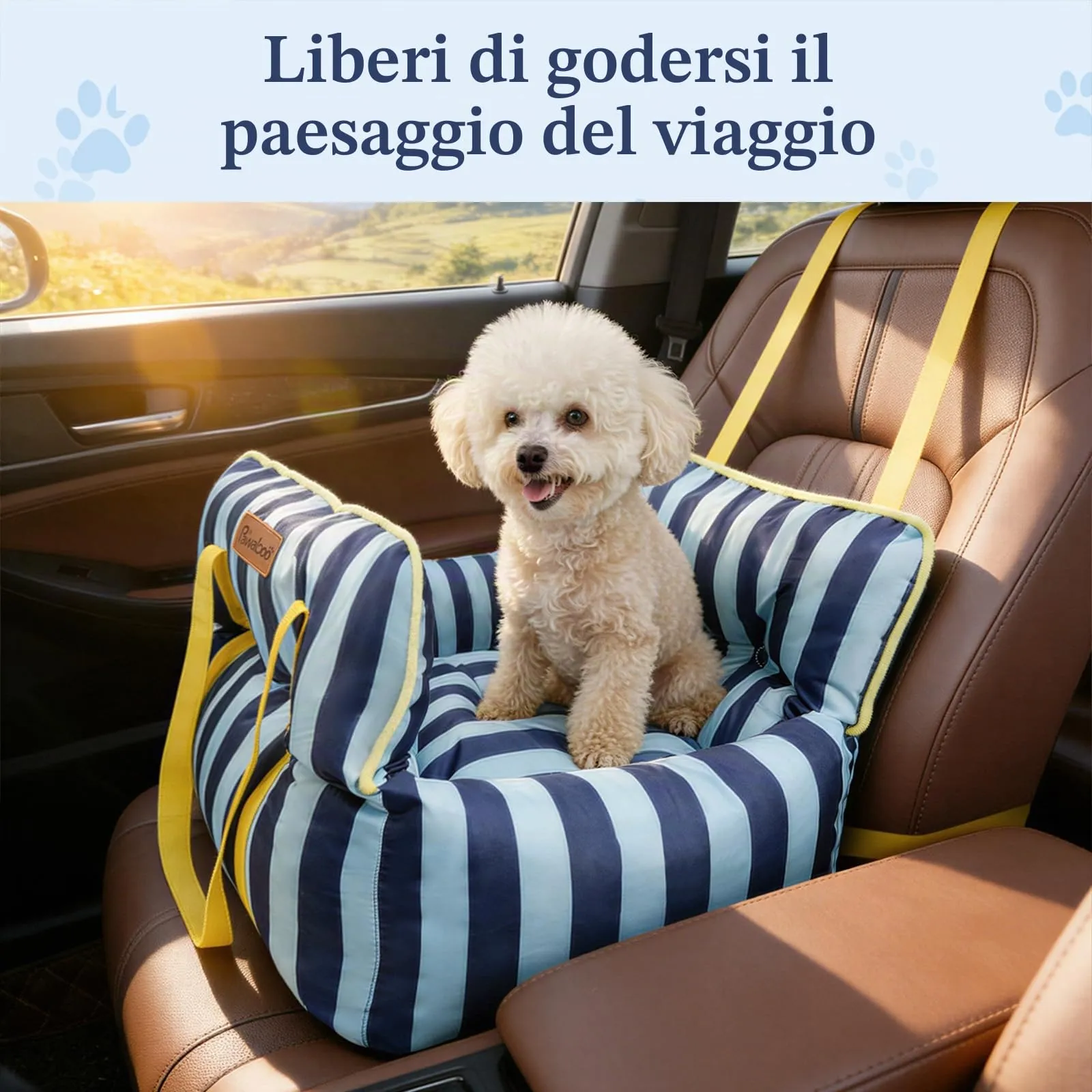 Pawaboo Seggiolino Auto per Cani di Piccola e Media Taglia, Fino a 25Lb - immagine 6