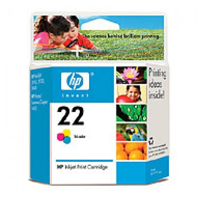 Cartuccia d'inchiostro originale tricolore HP 22 - immagine 1